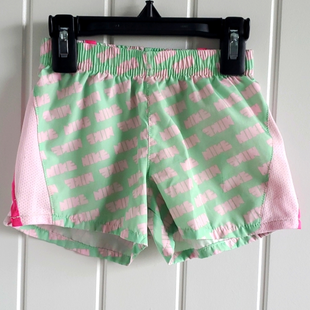 18M Pink and Green Toddler Girl Shorts